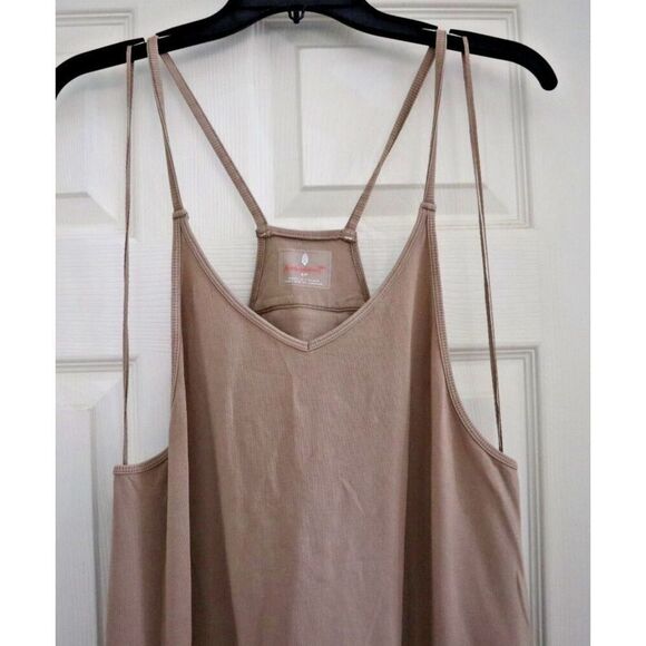 Free People Movement OB1239677 Women's Sz Small Light Brown Hot Shot Jumpsuit - Picture 3 of 13